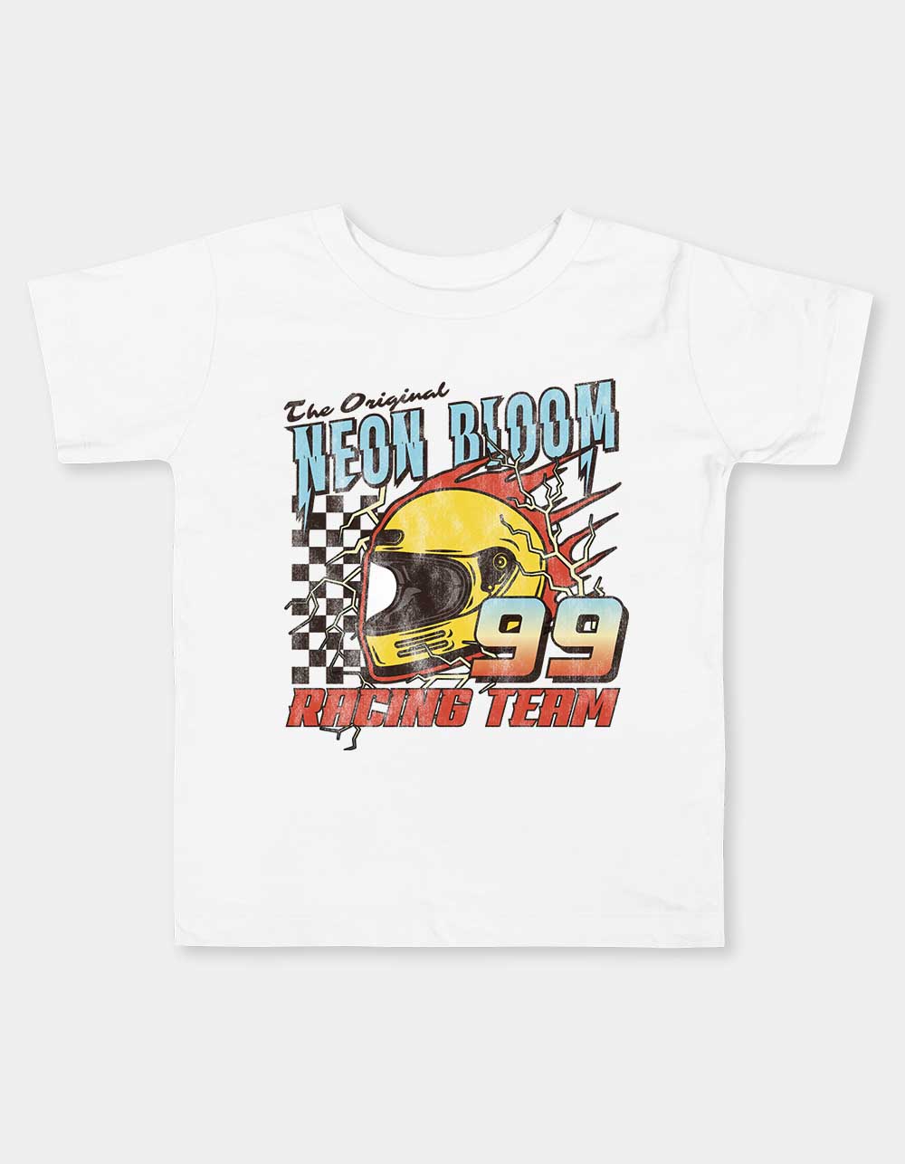 Neon Bloom Racing Toddler Tee