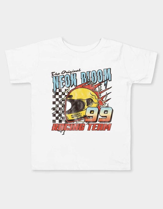 Neon Bloom Racing Toddler Tee