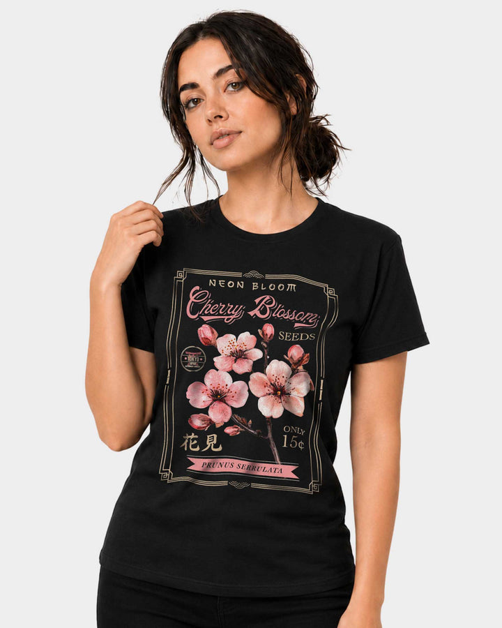 Cherry Blossom Seeds Adult Tee