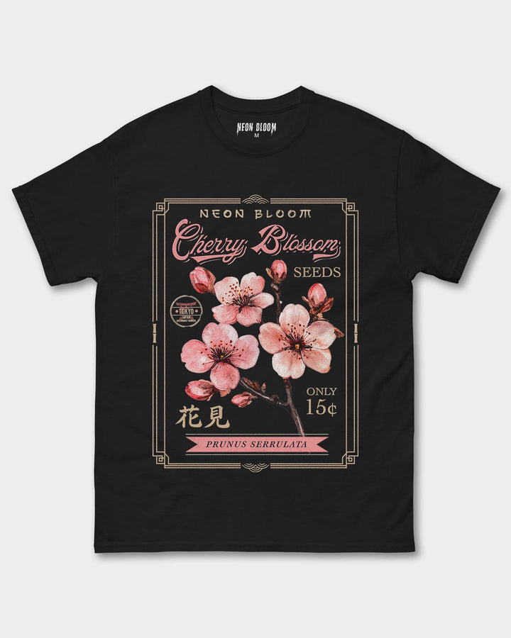 Cherry Blossom Seeds Adult Tee
