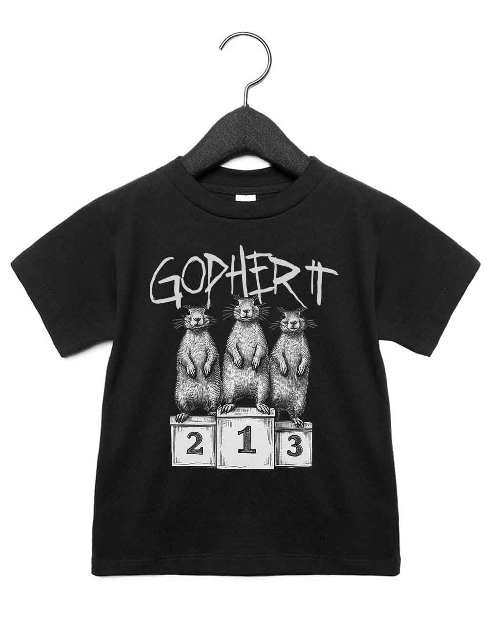 Toddler t-shirt featuring a funny illustrated animal design from the Gnarly Nature collection – playful and cool kids tee with bold nature-inspired graphic, perfect for adventurous toddlers, unique kids gift or trendy preschool outfit.