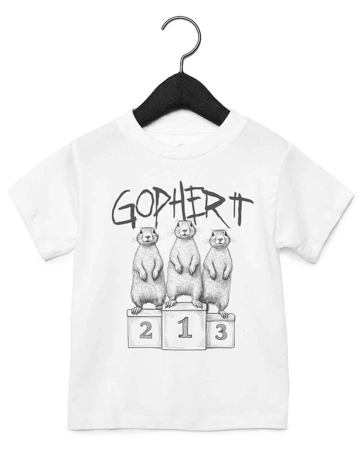 Toddler t-shirt featuring a funny illustrated animal design from the Gnarly Nature collection – playful and cool kids tee with bold nature-inspired graphic, perfect for adventurous toddlers, unique kids gift or trendy preschool outfit.