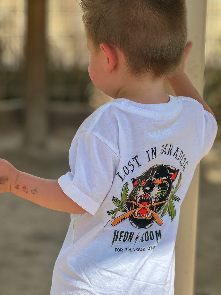 Lost in Paradise Toddler Tee (Left Chest/Back Print)⚡️