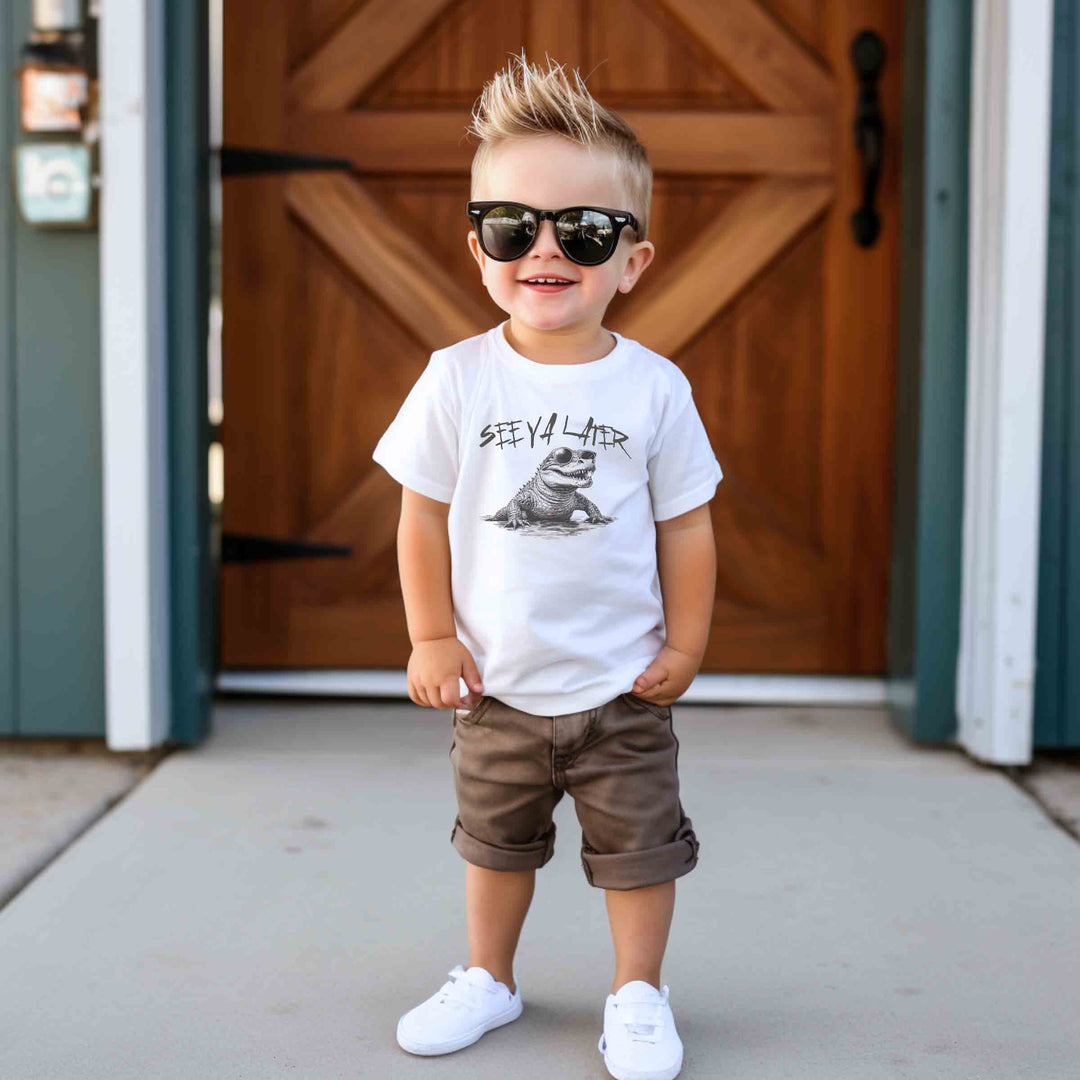 Later Alligator Toddler Short Sleeve Tee