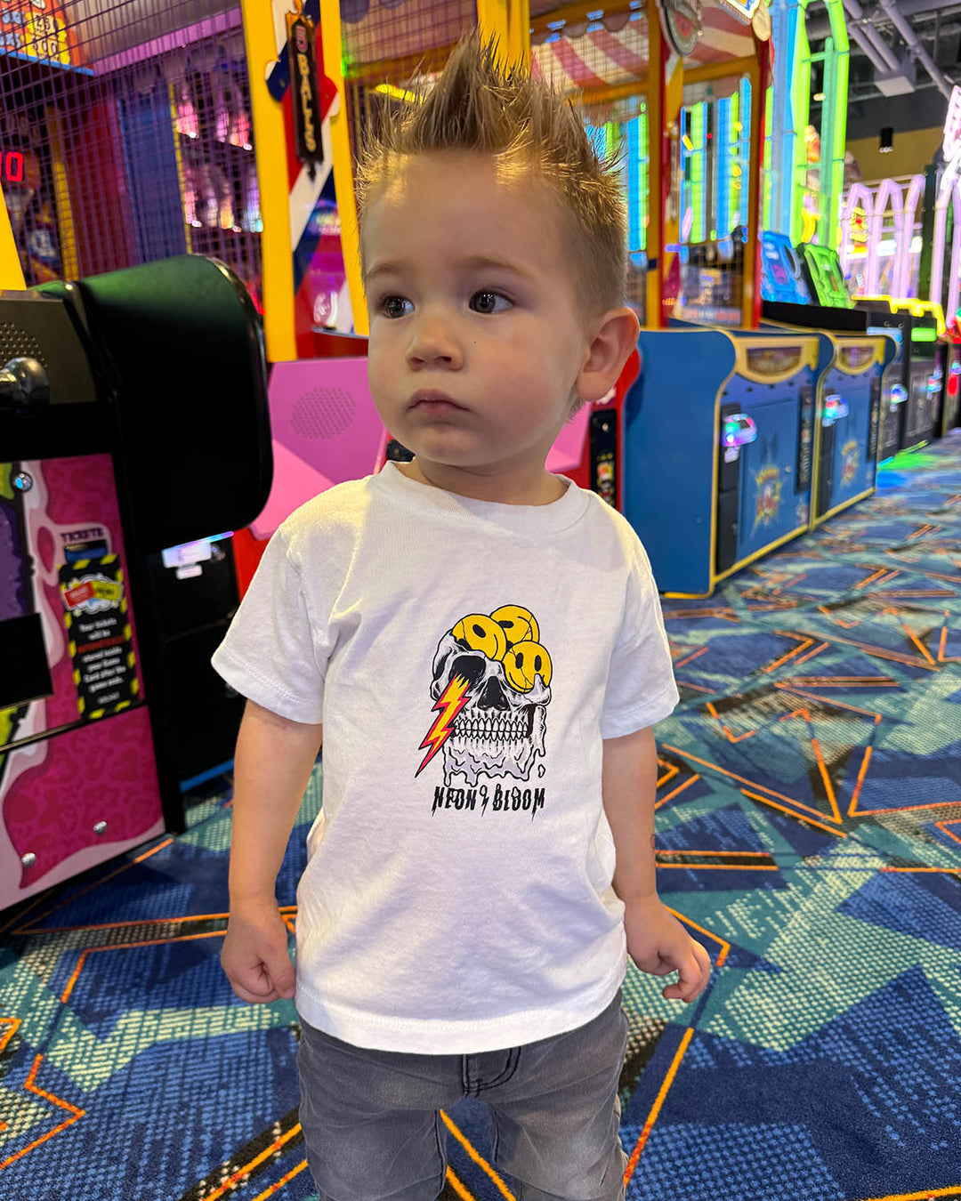 Lightning Skull Toddler Tee