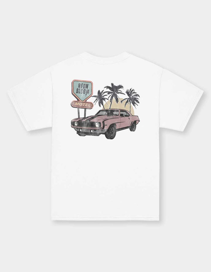 Neon Bloom Motel Kids Tee