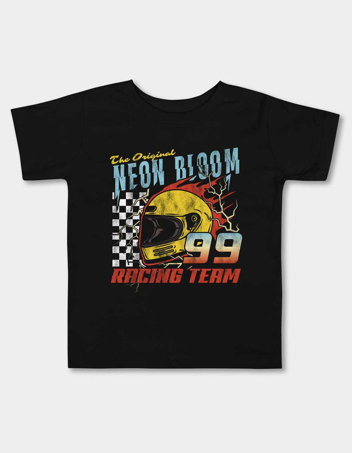 Neon Bloom Racing Toddler Tee