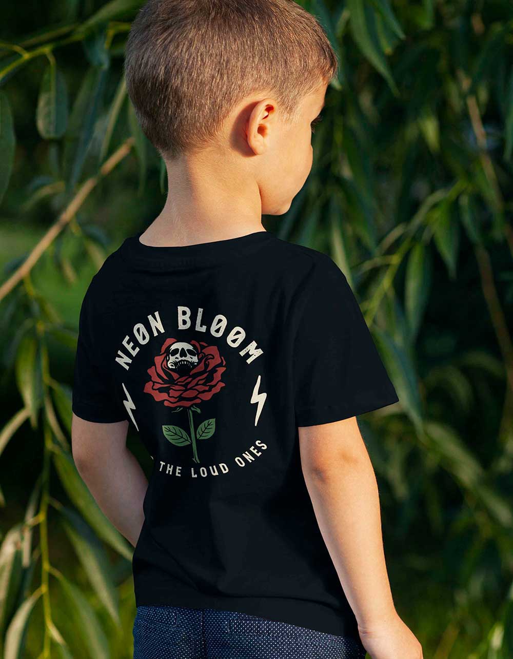 Rose Skull Kids Tee