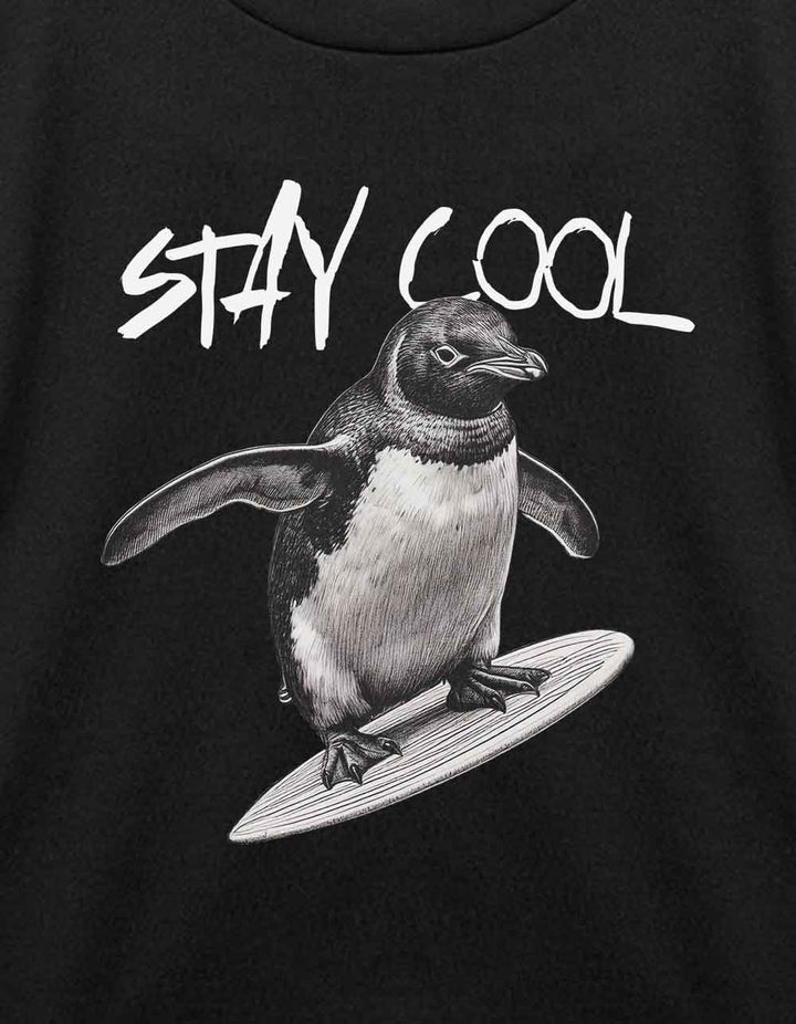 Stay Cool Penguin Toddler Short Sleeve Tee
