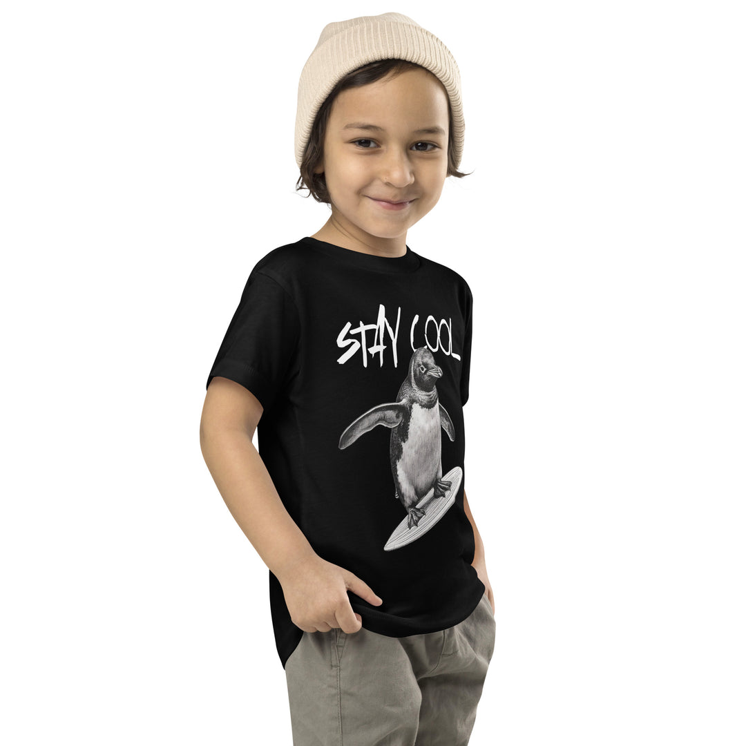 Stay Cool Penguin Toddler Short Sleeve Tee