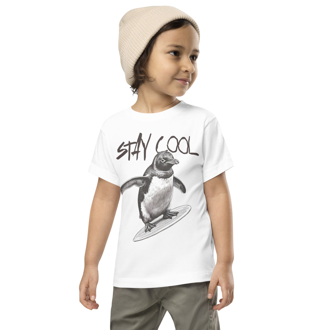 Stay Cool Penguin Toddler Short Sleeve Tee