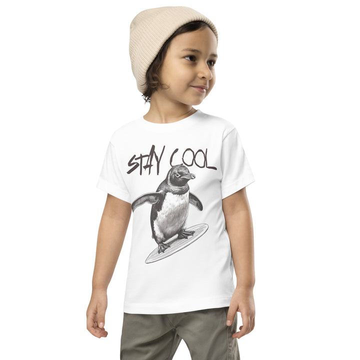Stay Cool Penguin Toddler Short Sleeve Tee