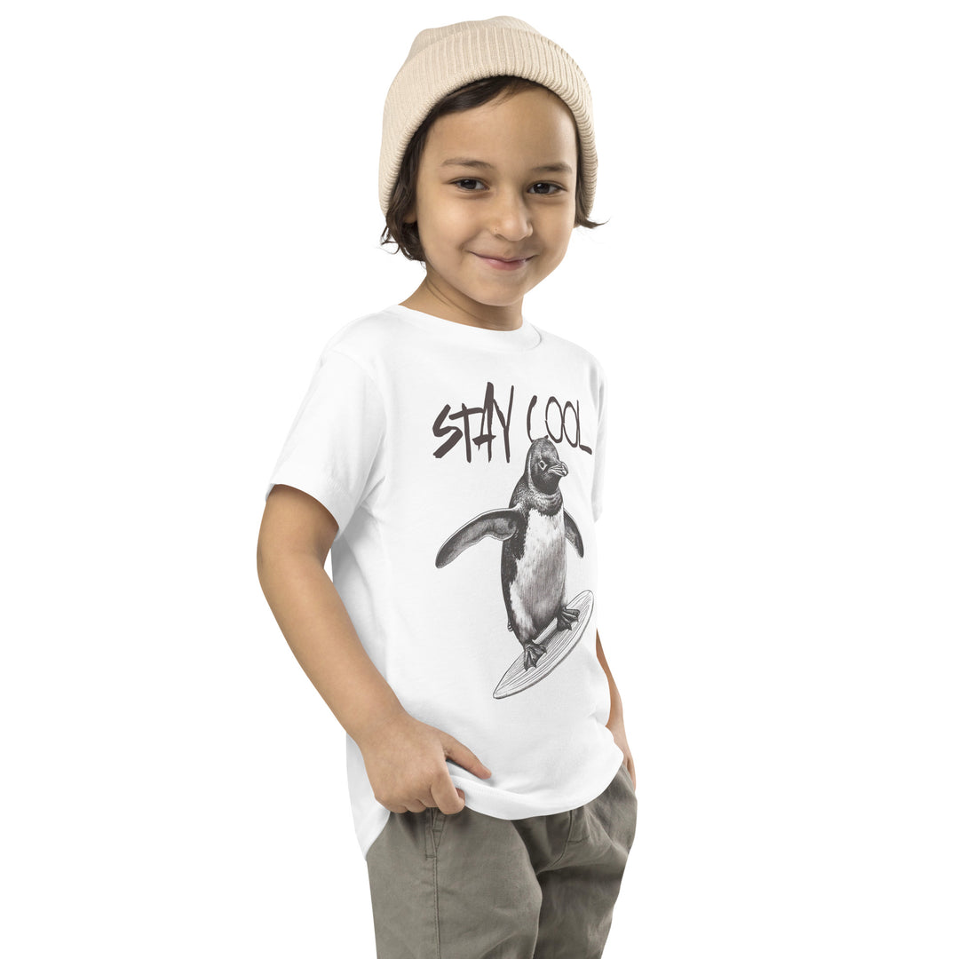 Stay Cool Penguin Toddler Short Sleeve Tee